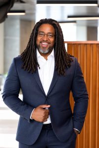 Modern Office Portrait with Dreadlocks